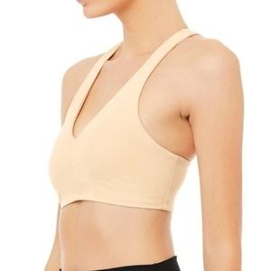 ALO Sueded base bra in Sandstone